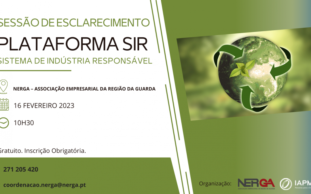Sessão de Esclarecimento – Plataforma SIR